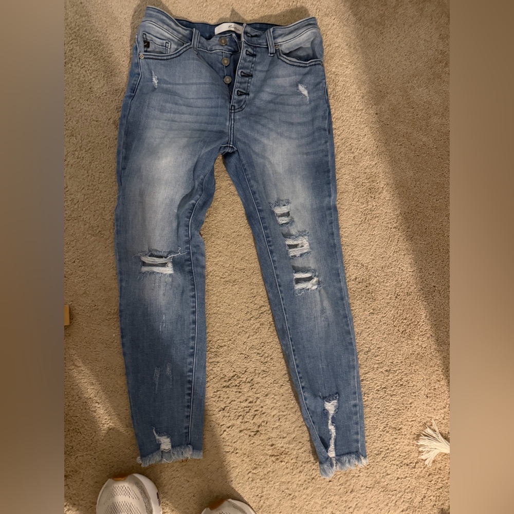 KanCan Blue Distressed Women Jeans